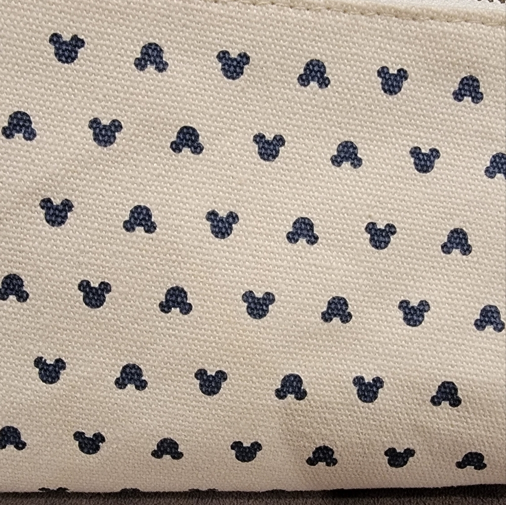 Disney x Junk Food Mickey All Over Print Pencil Shape Style Cosmetic Bag - Beige - Picture 7 of 11